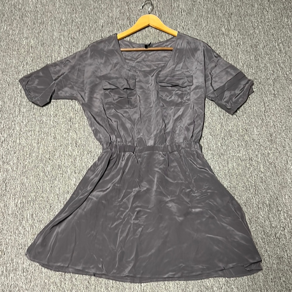 Plastic island, silk dress